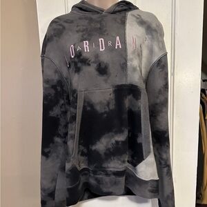 Jordan Men's Black and Gray Hoodie